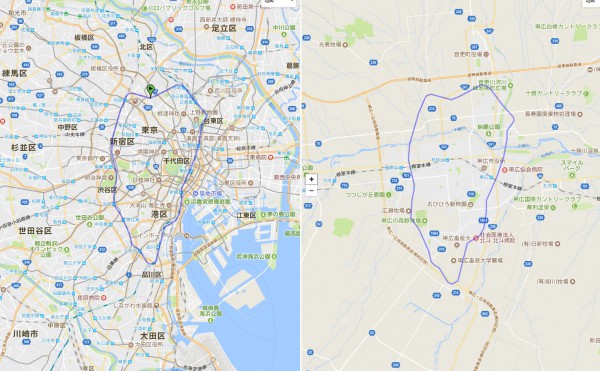 楽しい面積比較