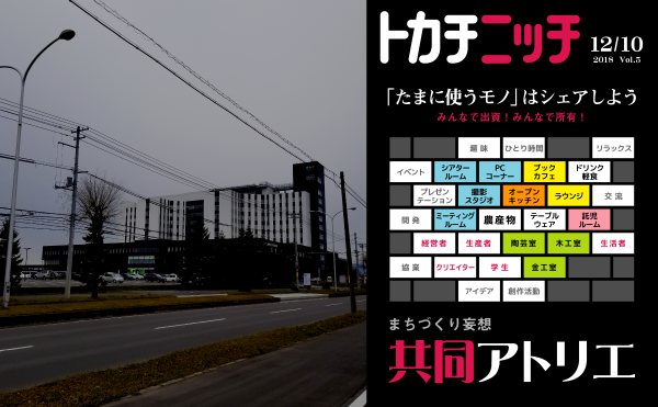 まちづくり妄想 / 04.“ものづくりスポット”をシェア！ドリームタウン白樺（帯広市）に『共同アトリエ』という妄想